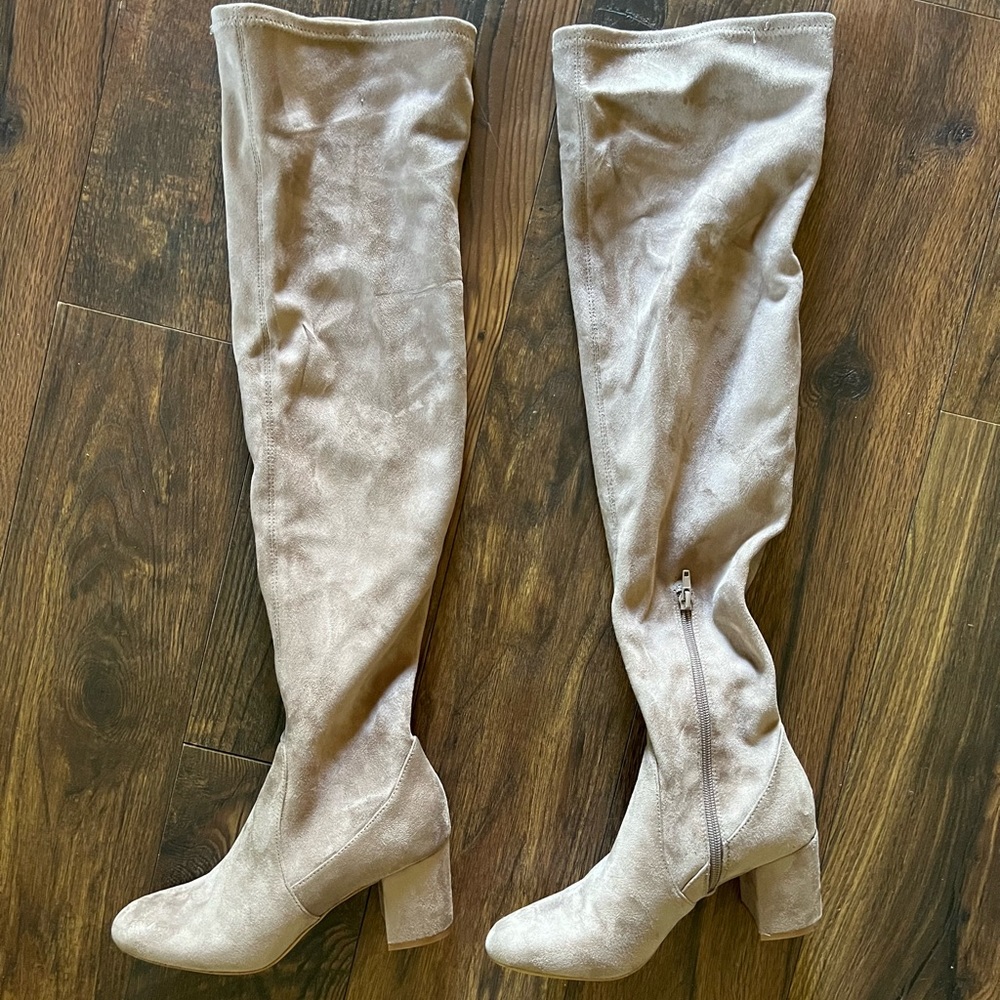 Knee High Taupe Boots